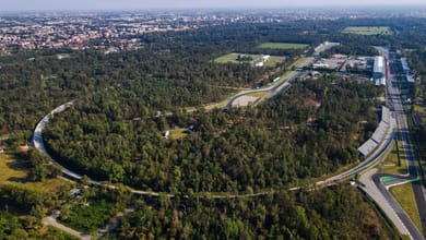 photo aérienne du circuit de bresse